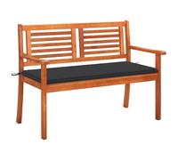 Vidaxl Banc De Jardin 2 Places Avec Coussin 120 Cm Bois D'eucalyptus