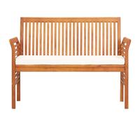 Vidaxl Banc De Jardin 2 Places Avec Coussin 120cm Bois D'acacia Massif