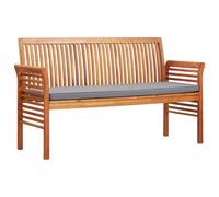 Vidaxl Banc De Jardin 3 Places Avec Coussin 150cm Bois D'acacia Massif