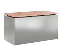 Vidaxl Banc De Jardin Argent 80 X 40 X 43 Cm Acier Galvanisé