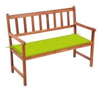 Vidaxl Banc De Jardin Avec Coussin 120 Cm Bois D'acacia Massif