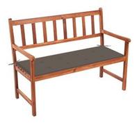 Vidaxl Banc De Jardin Avec Coussin 120 Cm Bois D'acacia Massif