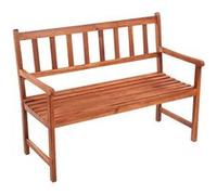 vidaXL Banc de jardin avec coussin 120 cm Bois d'acacia massif