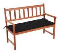 vidaXL Banc de jardin avec coussin 120 cm Bois d'acacia massif
