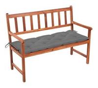 vidaXL Banc de jardin avec coussin 120 cm Bois d'acacia massif