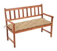 Bois d'Acacia Massif Banc de Jardin avec Coussin 120 cm Extérieur vidaXL