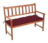 Vidaxl Banc De Jardin Avec Coussin 120 Cm Bois D'acacia Massif