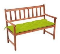 vidaXL Banc de jardin avec coussin 120 cm Bois d'acacia massif G