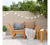 Vidaxl Banc De Jardin Avec Coussins 2 En 1 Bois D'acacia Massif