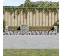 Tuinbank met schanskorf geïmpregneerd grenenhout3196250