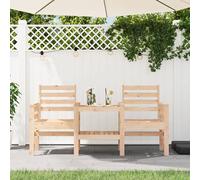 Banc de Jardin avec Table 2 Places Siège d'Extérieur Bois Massif de Pin vidaXL