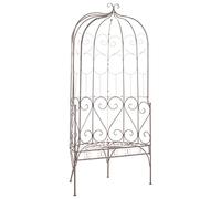vidaXL Banc de jardin 95 cm en fer Marron antique
