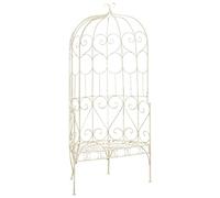vidaXL Banc de jardin 95 cm Fer Blanc antique 45432
