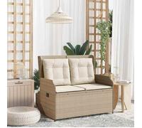 vidaXL Banc de jardin Beige polyrotin 3394462