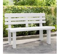 vidaXL Banc de jardin 110x52x71 cm polypropylène Blanc