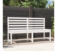 Vidaxl Banc De Jardin Blanc 157,5 Cm Bois Massif De Pin