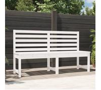 vidaXL Banc de jardin blanc 157,5 cm bois massif de pin 824040