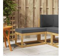 vidaXL Banc de Jardin Blanc 80 x 43 x 45 cm Bois d'Acacia Massif 901670