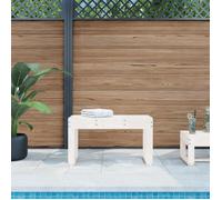 vidaXL Banc de jardin 825087 – Bois massif de pin blanc 80x38x45 cm