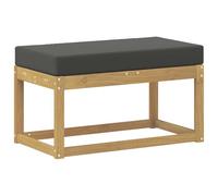 vidaXL Banc de Jardin Bois d'Acacia Massif Blanc