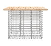 Vidaxl Banc De Jardin Design De Gabion 100x102x72cm Bois Massif De Pin