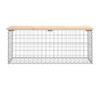 Vidaxl Banc De Jardin Design De Gabion 103x44x42 Cm Bois Massif De Pin