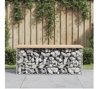 vidaXL Banc de jardin design de gabion 103x44x42 cm bois massif de pin 834359