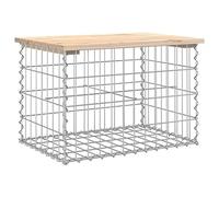 Vidaxl Banc De Jardin Design De Gabion 63x44x42 Cm Bois Massif De Pin