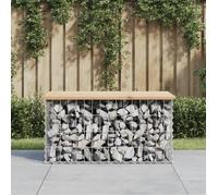 Vidaxl Banc De Jardin Design De Gabion 83x44x42 Cm Bois Massif De Pin
