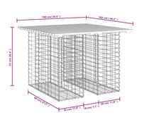 Vidaxl Banc De Jardin Design Gabion 100x102x72 Cm Bois De Pin Imprégné
