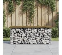 vidaXL Banc de jardin design gabion 103x31,5x42cm bois de pin imprégné 834352