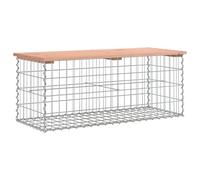 Vidaxl Banc De Jardin Design Gabion 103x44x42cm Bois Massif De Douglas