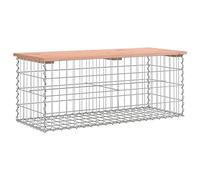 vidaXL Banc de Jardin Design Gabion 103x44x42cm Bois Massif de Douglas