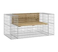 Vidaxl Banc De Jardin Design Gabion 143x71x65,5cm Bois De Pin Imprégné