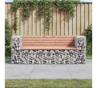 vidaXL Banc de jardin design gabion 184x71x65,5 cm bois massif douglas 3196237