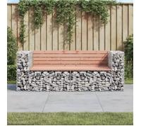 Vidaxl Banc De Jardin Design Gabion 184x71x65,5 Cm Bois Massif Douglas