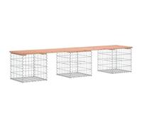 Vidaxl Banc De Jardin Design Gabion 203x44x42cm Bois Massif De Douglas