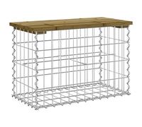 vidaXL Tuinbank schanskorfontwerp 63x31,5x42 cm geÃ¯mpregneerd hout834346 Bois G