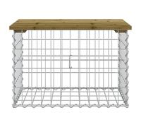 vidaXL Banc de Jardin Design Gabion 63x44x42 cm Bois de pin imprégné, siège de Jardin, Banc de Parc, Banc de Pique-Nique de Jardin, Banc extérieur