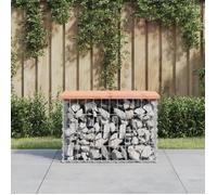 vidaXL Banc de jardin design gabion 63x44x42 cm bois massif de douglas 834354