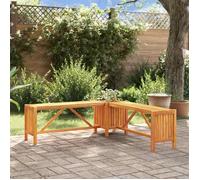 vidaXL Banc de jardin et jardinière 117x117x40 cm Bois solide d'acacia 46345