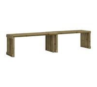 vidaXL Banc de Jardin Extensible, Siège, Chaise, Meuble de Patio Terrasse Arrière-Cour Pelouse, Moderne, Marron Bois de Pin Imprégné