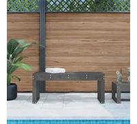 Banc de jardin gris 110x38x45 cm bois massif de pin 825095