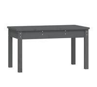 vidaXL Tuinbank 80x44x45 cm massief grenenhout grijs823999 G