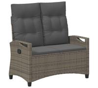 Vidaxl Banc De Jardin Gris Et Gris Foncé 105 X 60 X 112 Cm