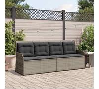 vidaXL Banc de jardin Gris polyrotin 3394451