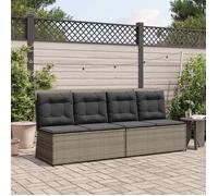 vidaXL Banc de jardin Gris polyrotin 3394469