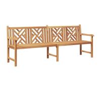 vidaXL Banc de Jardin Marron 228 x 60 x 90 cm Bois de Teck Solide, Banc de Jardin en Teck Rustique, siège extérieur Ergonomique, mobilier Patio Relax, Solide et décoratif