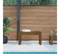 Banc de jardin marron miel 80x38x45 cm bois de pin massif 825089