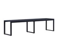 Vidaxl Banc De Jardin 180 Cm Panneau Ps Noir Noir